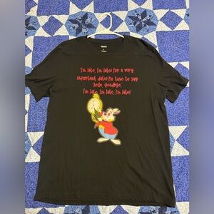 Custom Alice in Wonderland Black T-Shirt